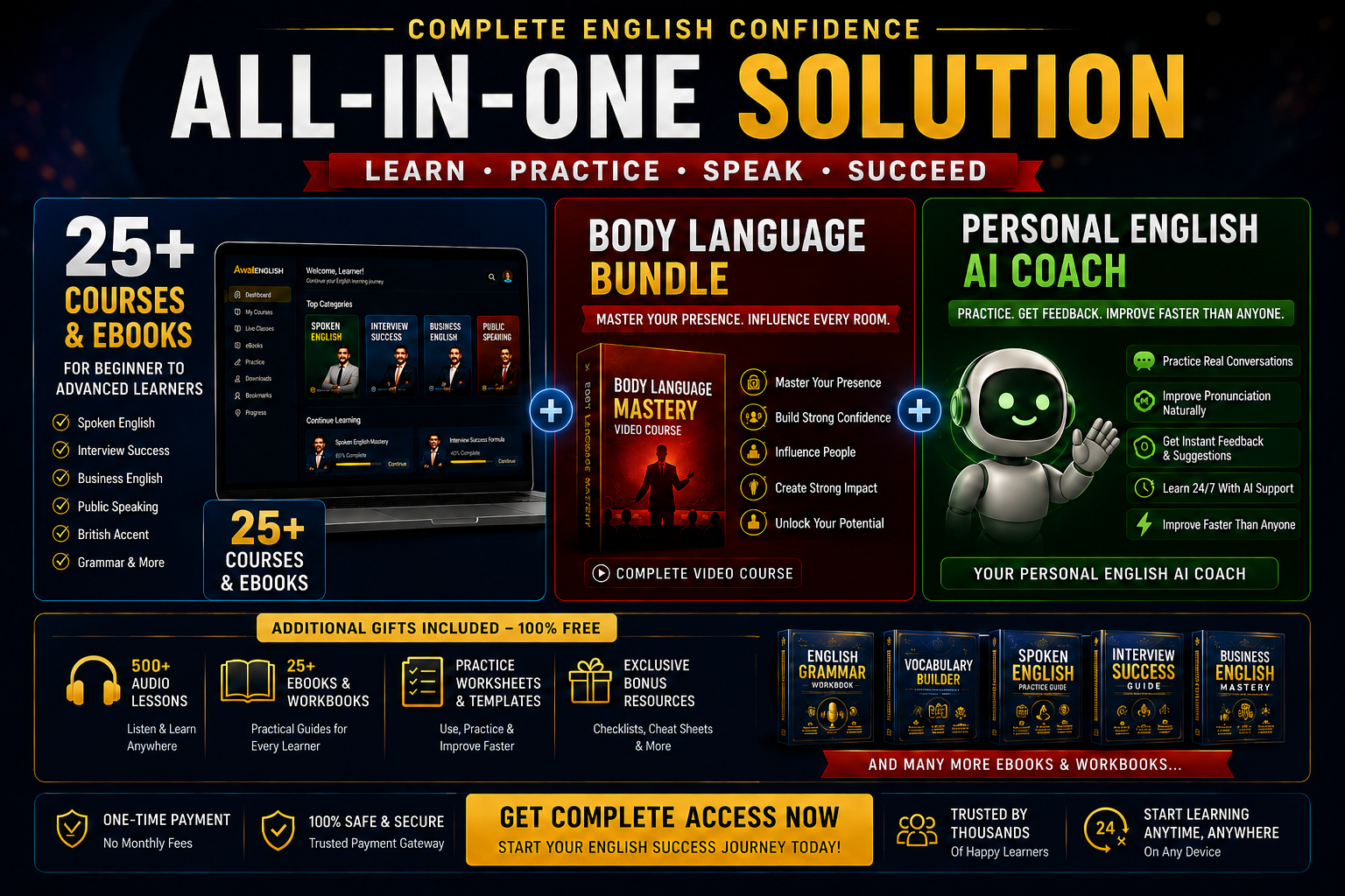 Complete English Confidence — All-in-One Solution
