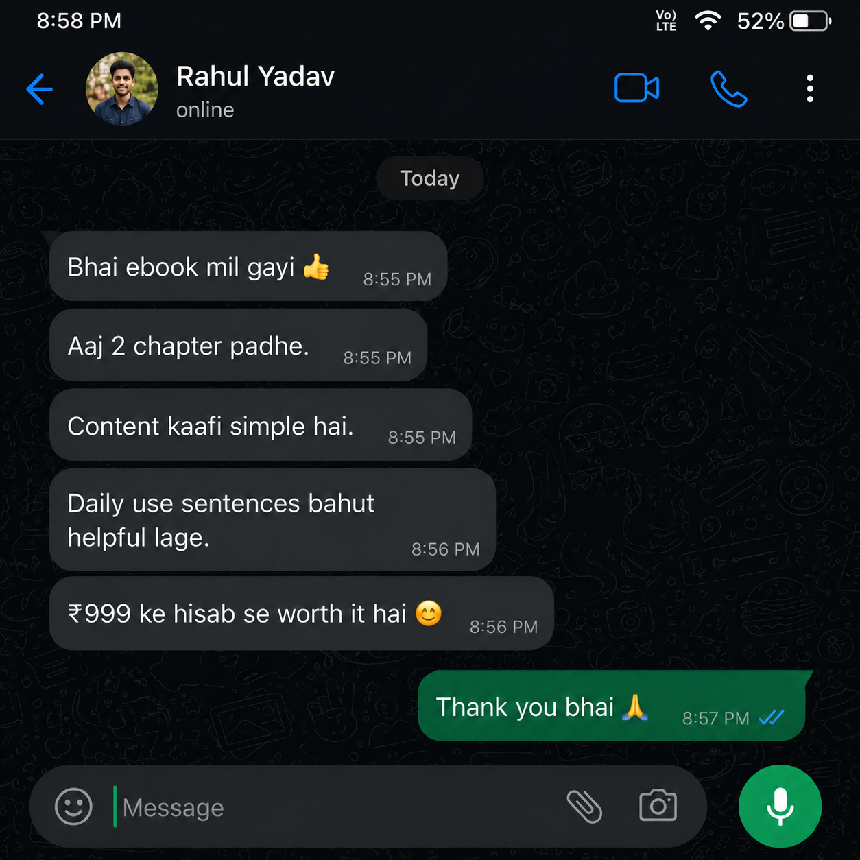 Learner message 3